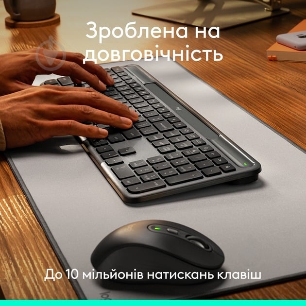 Клавиатура Logitech Slim Solar+ (L920-013764) graphite - фото 4