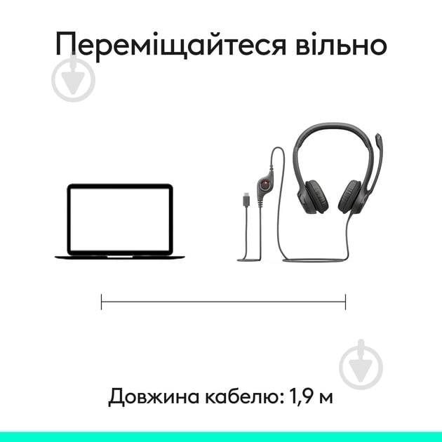 Наушники Logitech H390 midnight black (L981-001576) - фото 8 Наушники Logitech H390 midnight black (L981-001576) - фото 8