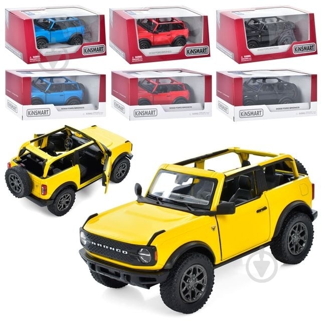 Автомодель Kinsmart 1:34 FORD BRONCO 2022 KT5438WA - фото 1