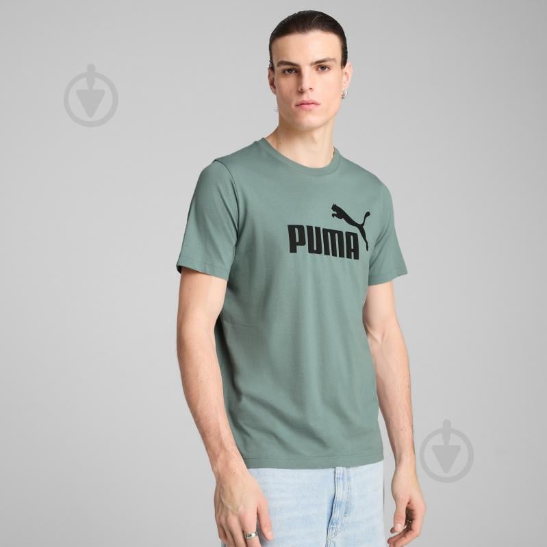 Футболка Puma ESS No. 1 Logo Tee (s) 68253330 р.S зеленый - фото 3 Футболка Puma ESS No. 1 Logo Tee (s) 68253330 р.S зеленый - фото 3