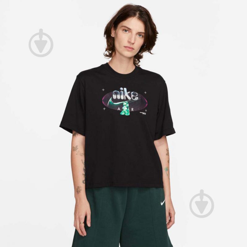 Футболка Nike W NSW TEE OC 2 SS BOXY DX7926-010 р.M черный - фото 1