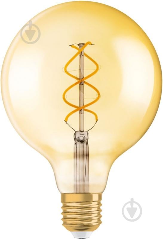 Лампа светодиодная Osram FIL Vintage Spiral Globe Gold G120 5 Вт E27 2000 К 220 В желтая 4058075092136 - фото 2