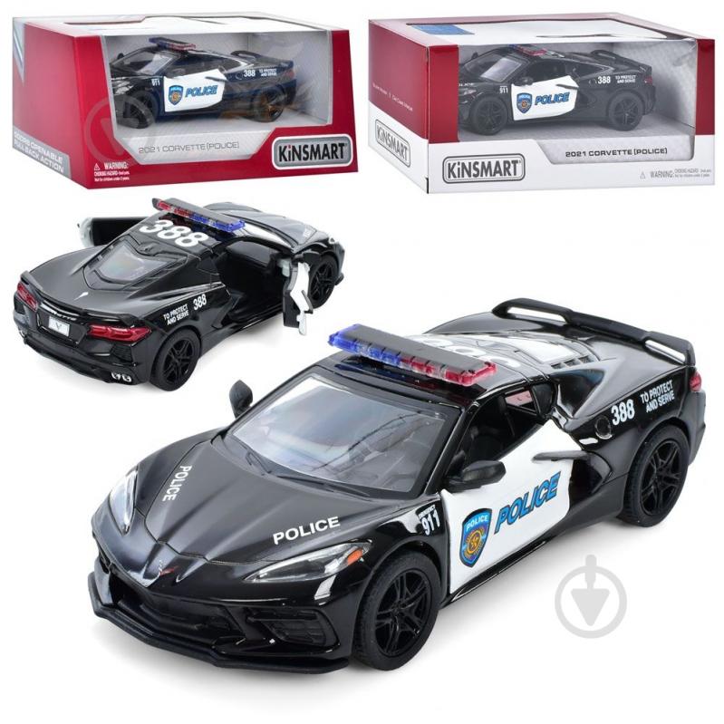 Автомодель Kinsmart 1:38 Chevrolet Corvette 2021 KT5432WP - фото 1