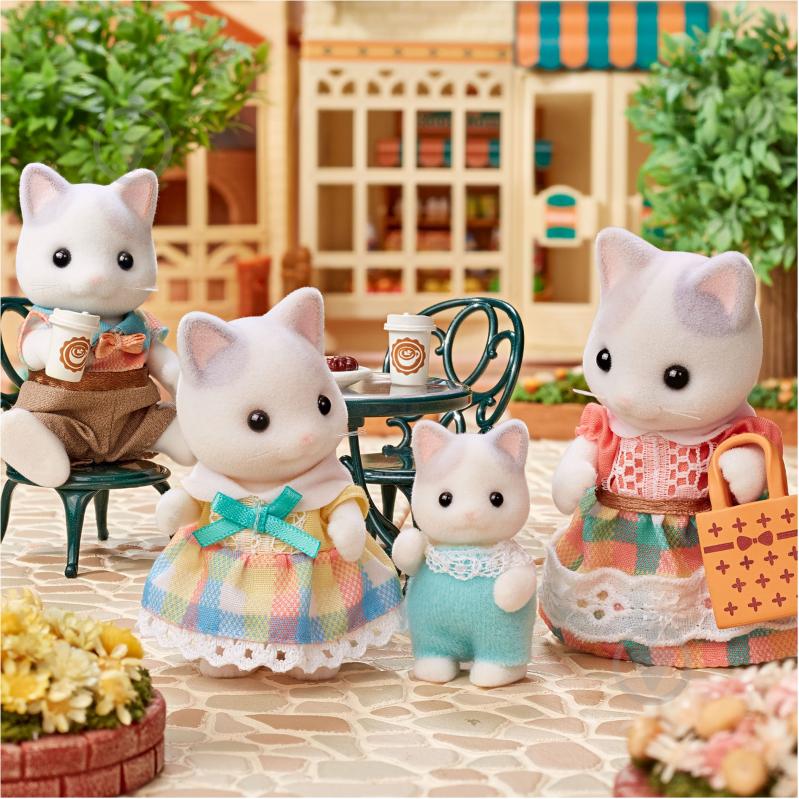 Фигурка коллекционная Sylvanian Families Семья Котов Латте 5738 - фото 7