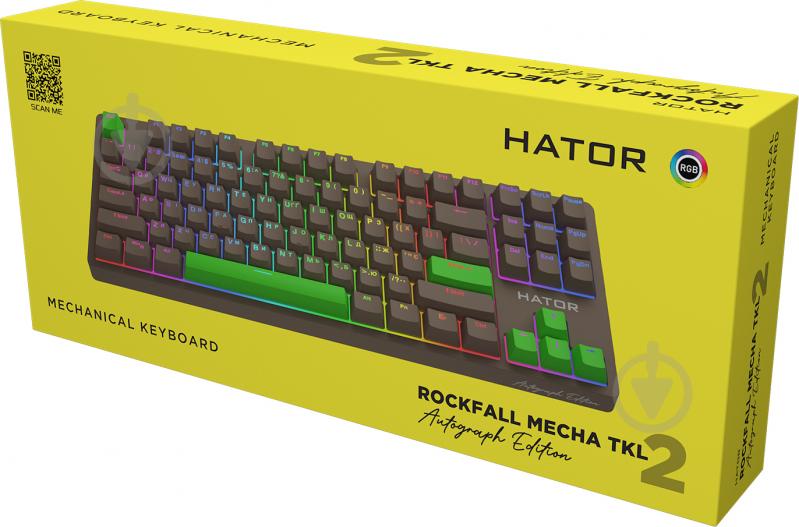 Клавиатура Hator Rockfall 2 Mecha TKL Autograph Edition Choco (HTK-527) - фото 6