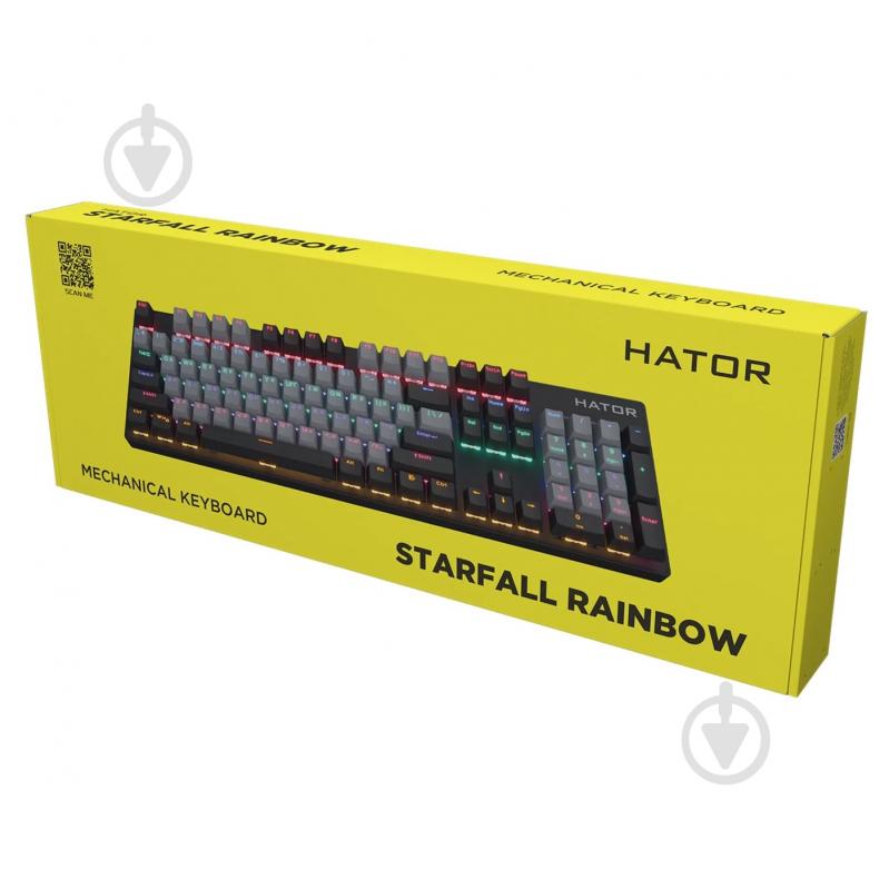 Клавиатура Hator Starfall Rainbow Origin Blue (HTK-609-BGB) black - фото 2