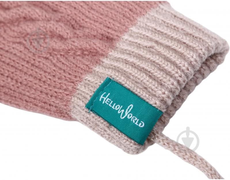 Рукавицы HW с веревочкой р.10-12 /розовый - фото 4 Рукавицы HW с веревочкой р.10-12 /розовый - фото 4