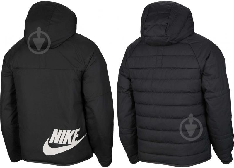 Куртка мужская демисезонная Nike M NSW TF RPL LEGACY REV HD JKT DH2783-010 р.L черная - фото 6