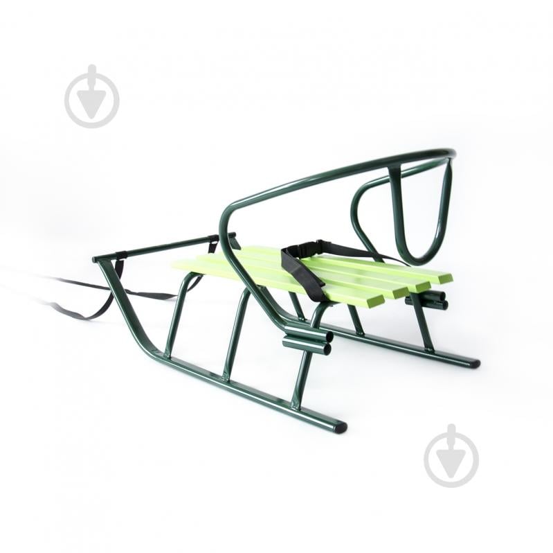 Санки Vitan Лайка зеленая + спинка - фото 3