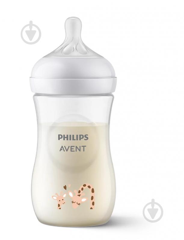 Пляшка дитяча Philips Avent Natural Природний потік Жирафа 260 мл - фото 1