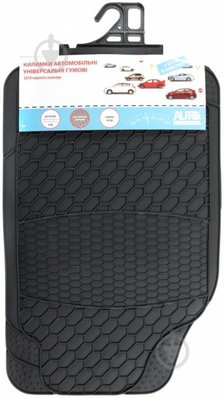 Коврики автомобильные Auto Assistance 3078 black 4 шт. универсальные - фото 2