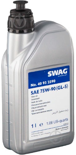 Масло трансмиссионное SWAG GL-5 75W-90 1 л (40932590) - фото 1