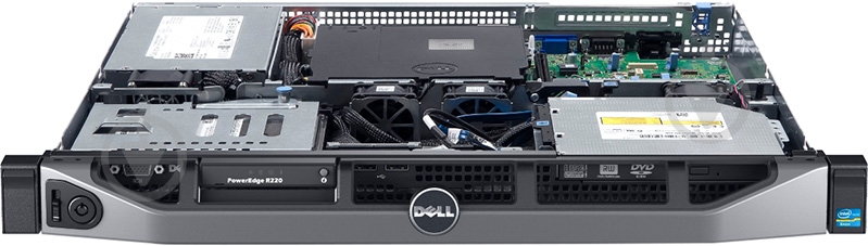 Сервер 1U 2x3.5"/E3-1220V3/4GB /2x500SATA/S100 PowerEdge R220- A1 - фото 1