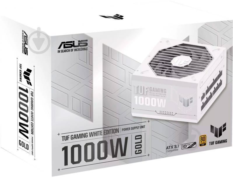 Блок живлення Asus TUF-GAMING-1000G-WHITE PCIE5 90YE00S5-B0NA00 1000 Вт - фото 12