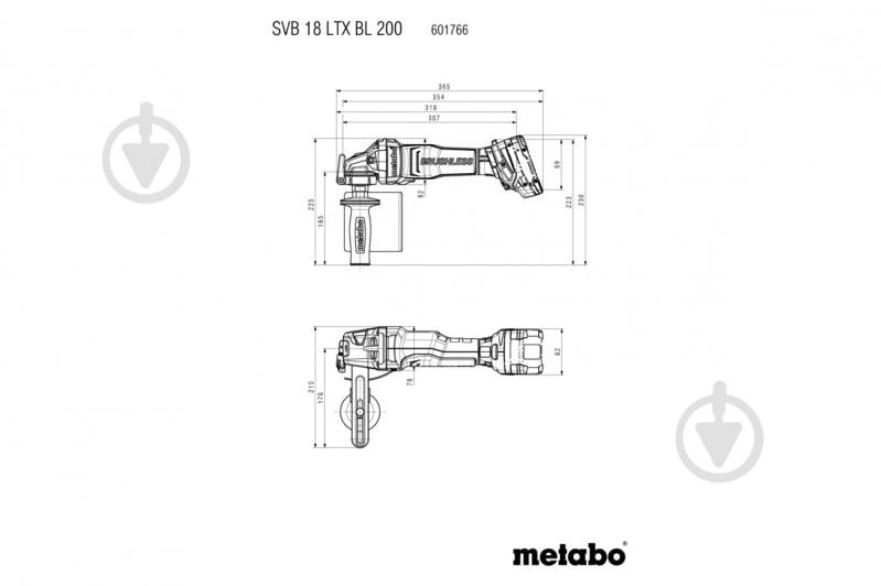 Щіткова шліфмашина Metabo SVB 18 LTX BL 200 601766840 - фото 4
