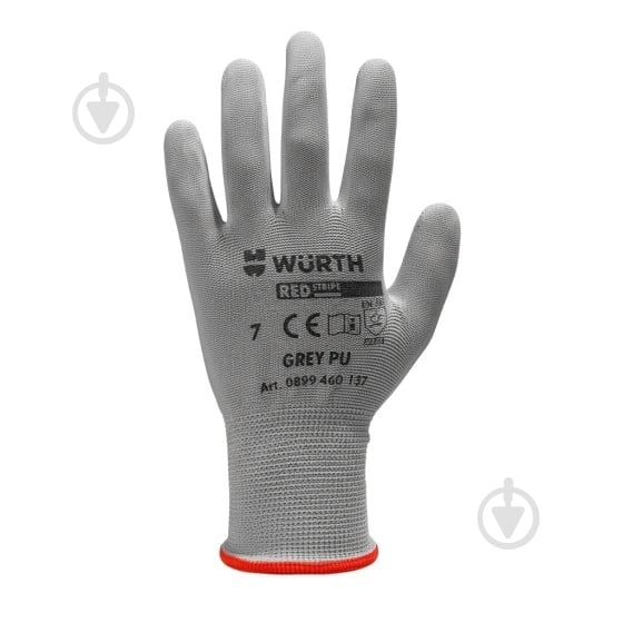ᐉ Рукавиці WURTH RED STRIPE BASIC з покриттям поліуретан XL (10