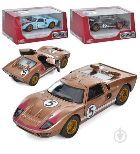 Автомодель Kinsmart 1:38 Ford GT40 1966 KT5427WF - фото 1