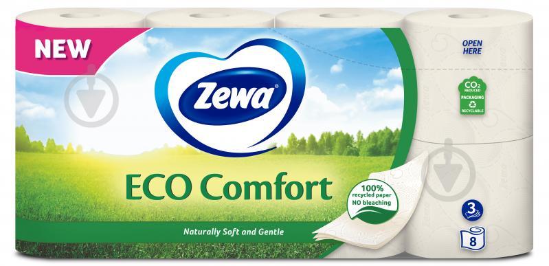 Туалетний папір Zewa Eco Comfort (150 відривів) тришаровий 8 шт. - фото 2