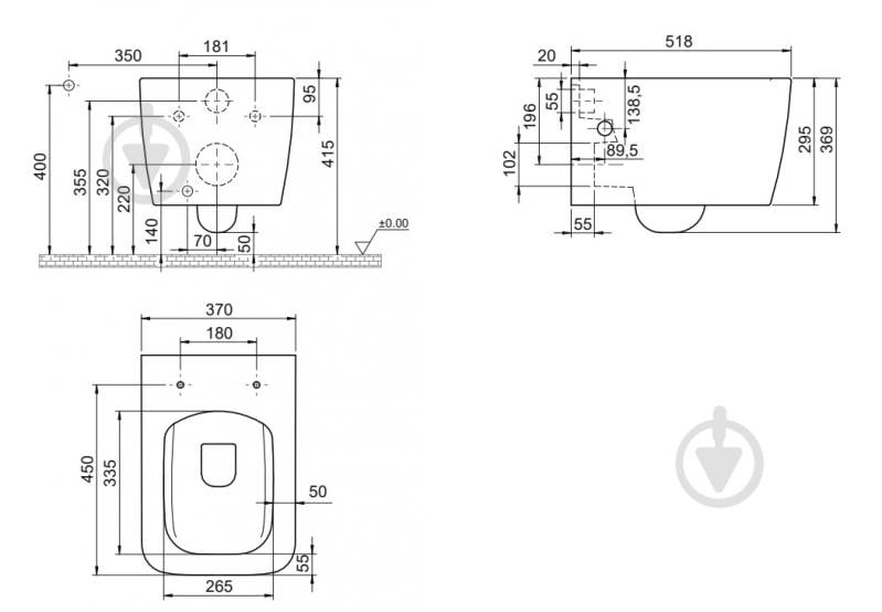 Унитаз подвесной CeraStyle Hera - фото 3