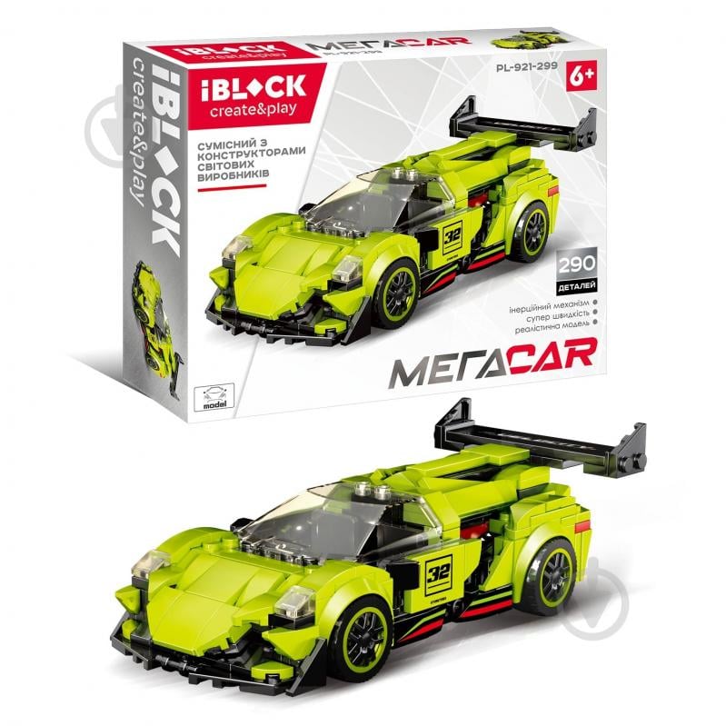Конструктор Iblock МегаCar 290 деталей PL-921-299 - фото 1 Конструктор Iblock МегаCar 290 деталей PL-921-299 - фото 1