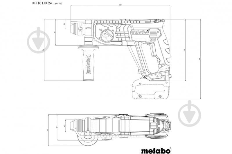 Набор аккумуляторного инструмента Metabo Combo Set 2.3.2 18 V BS18+KH18LTX24 685216500 - фото 5