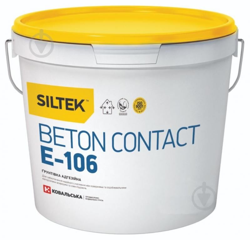 Ґрунтовка адгезійна Siltek E-106 Beton Contact 5 л - фото 1