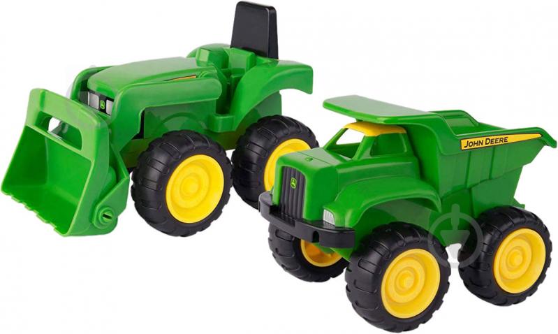 Ігровий набір Tomy John Deere з міні трактора з ковшем та самоскидом 42952V - фото 1