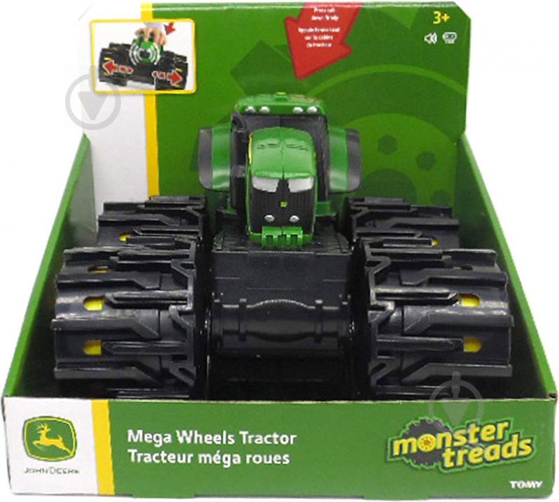 Игрушка Tomy John Deere Трактор Monster Treads с большими колесами 46645 - фото 3