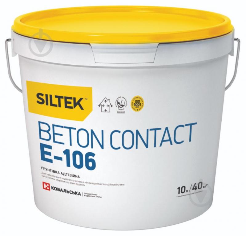 Ґрунтовка адгезійна Siltek E-106 Beton Contact 10 л - фото 1