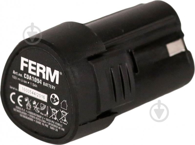 Батарея акумуляторна Ferm 12V - 1.5Ah (CTM1016, JSM1026, OTM1006) CDA1094 - фото 1 Батарея акумуляторна Ferm 12V - 1.5Ah (CTM1016, JSM1026, OTM1006) CDA1094 - фото 1
