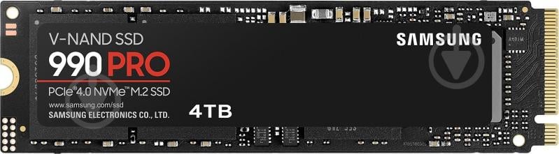 SSD-накопитель Samsung 990 PRO 4000GB M.2 PCI Express 4.0 x4 V-NAND (MZ-V9P4T0BW) - фото 1