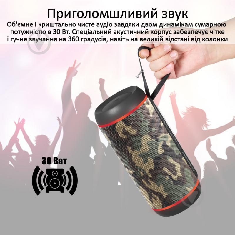 Портативна колонка Promate Silox-Pro 2.0 camouflage (silox-pro.camo) - фото 2