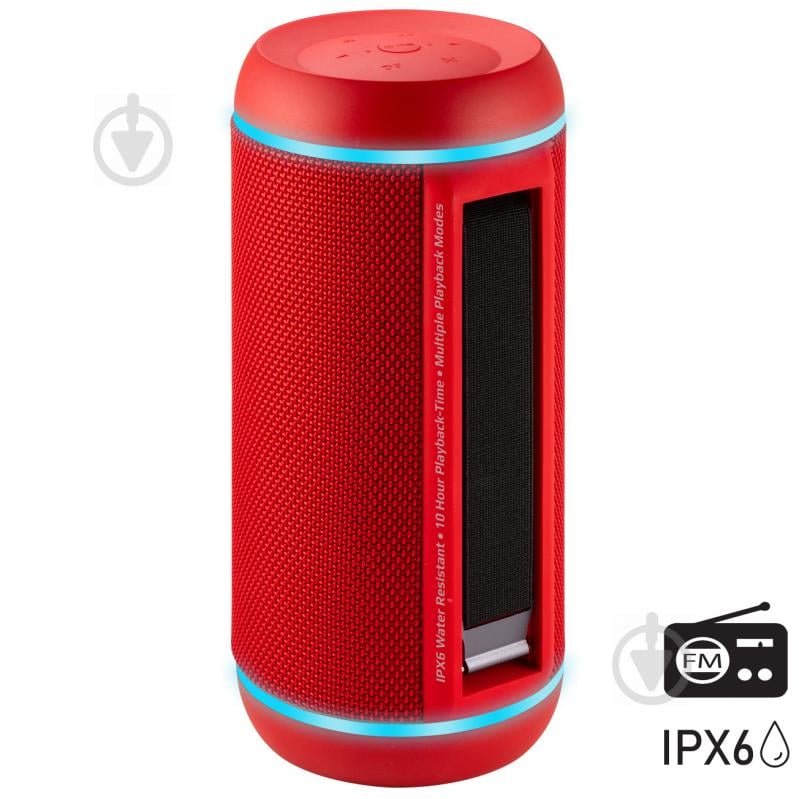 Портативная колонка Promate Silox-Pro 2.0 red (silox-pro.red) - фото 1