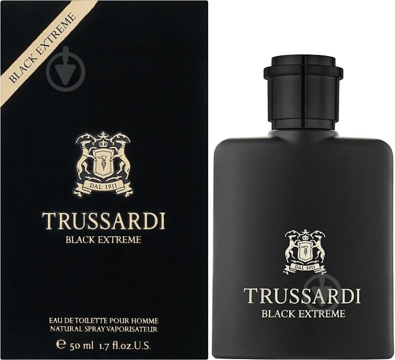 Туалетна вода Trussardi Black Extreme 50 мл - фото 1