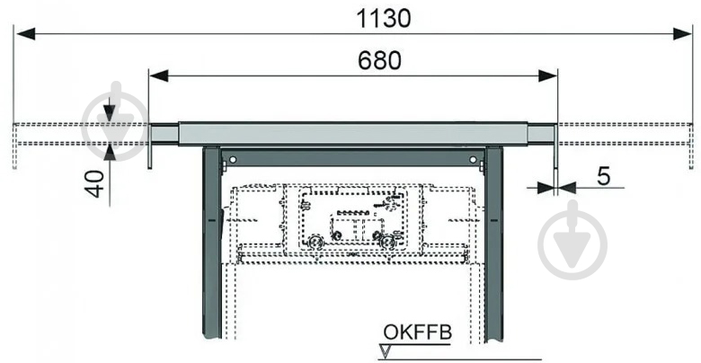 Крепление TECE телескопическое к стене горизонтальное 9380013 - фото 2