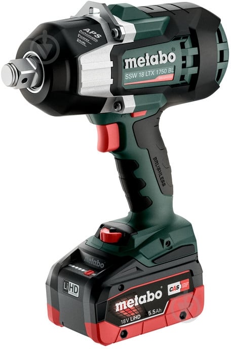 Гайковерт акумуляторний Metabo SSW 18 LTX 1750 BL 1750 Нм 602402660 - фото 2 Гайковерт акумуляторний Metabo SSW 18 LTX 1750 BL 1750 Нм 602402660 - фото 2