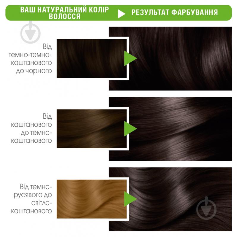 Крем-фарба для волосся Garnier Color Naturals 3.12 Перламутровий темний каштан 60 мл - фото 3