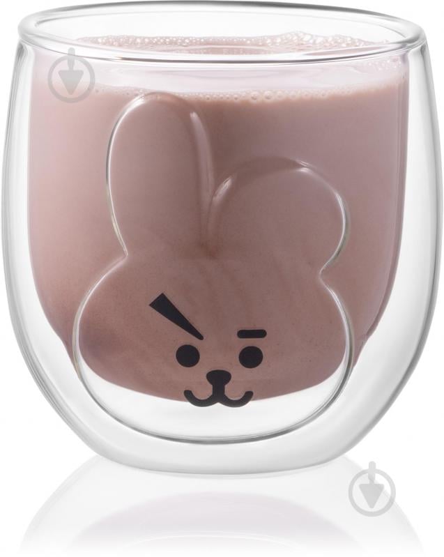 Набор чашек Ardesto Animals 300мл 2 шт. прозрачный AR2630ARB - фото 3