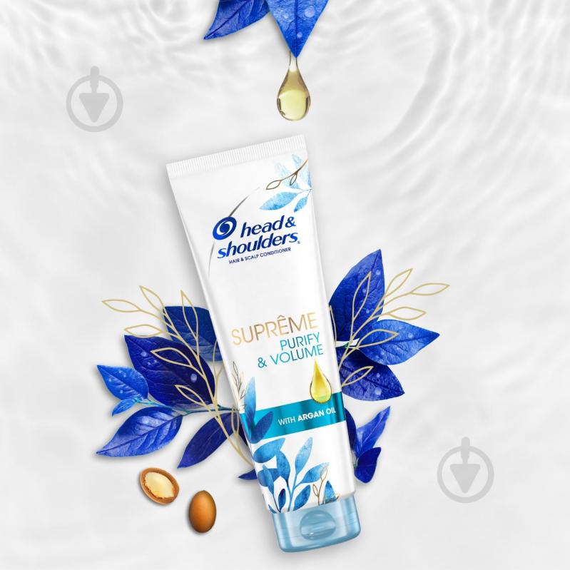 Бальзам-ополіскувач Head & Shoulders Supreme Detox + Об’єм з Аргановою Олією 220 мл - фото 7