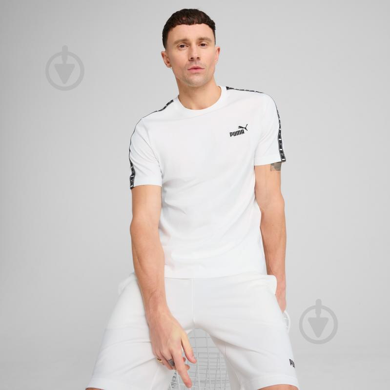 Футболка Puma ESS TAPE Tee 68467402 р.XL білий - фото 3 Футболка Puma ESS TAPE Tee 68467402 р.XL білий - фото 3