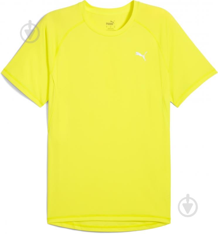 Футболка Puma M RUN VELOCITY TEE (POLY) 52660039 р.XL желтый - фото 1