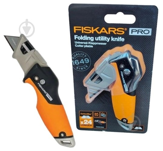 Нож складной Fiskars CarbonMax 1061193 - фото 4