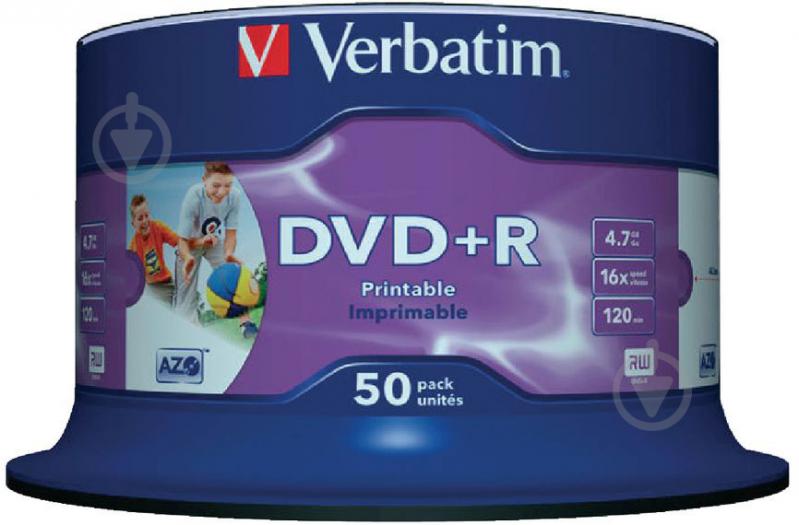 Verbatim Диски DVD+R 4.7GB - фото 1