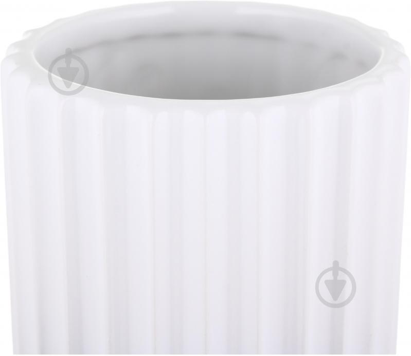 Ваза Inari Alexmarie 19 см біла із чорним K16201 - фото 4