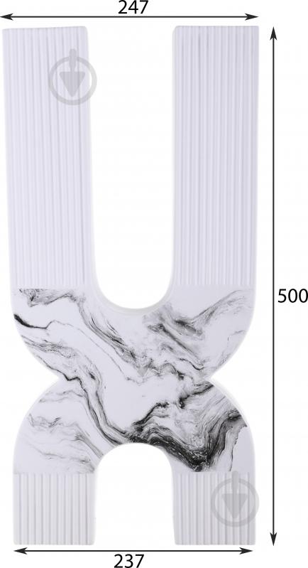 Ваза Inari Mueto 50 см белая K16236 - фото 2