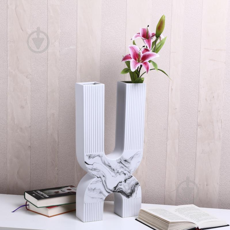 Ваза Inari Mueto 50 см белая K16236 - фото 5