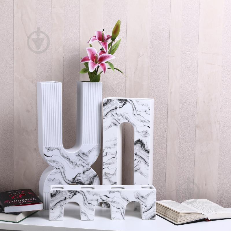 Ваза Inari Mueto 50 см белая K16236 - фото 6