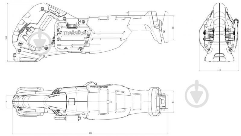 Пила шабельна Metabo SSEP 18 LT BL 601617840 - фото 6