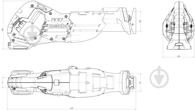 Пила сабельная Metabo SSEP 18 LT 601616840 - фото 5