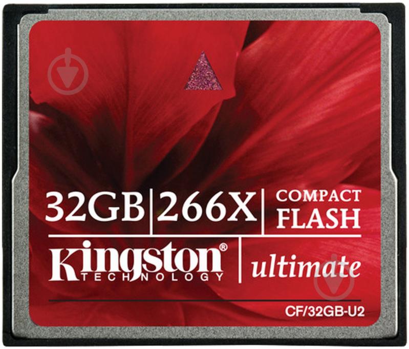 Карта памяти Kingston 266X 32GB Compact Flash (CF/32GB-U2) - фото 1